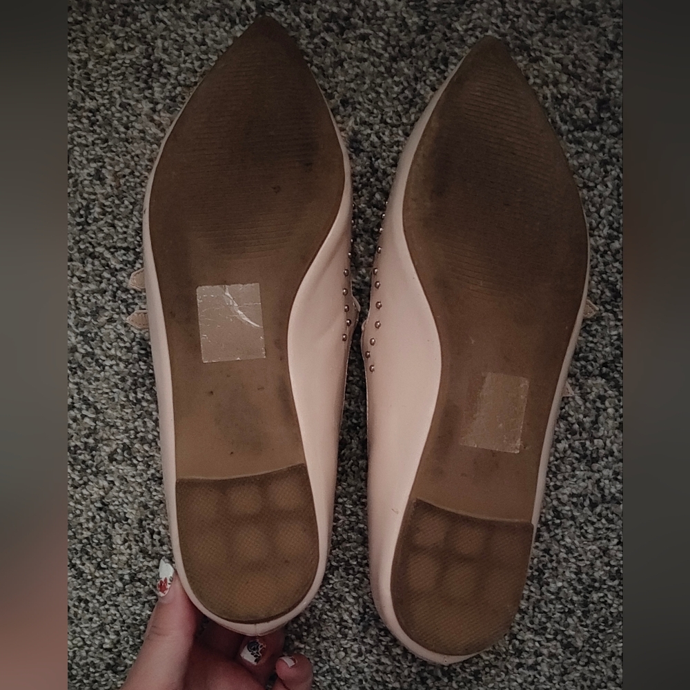 nude stud ballet flat - Picture 4 of 4